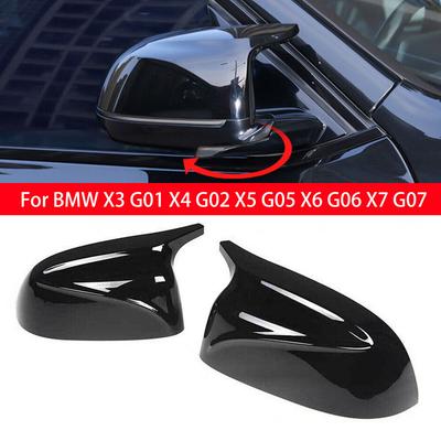 Для BMW X3 G01 X4 G02 X5 G05 X6 G06 X7 G07 2018 Стиль M Накладка на крыло бокового зеркала заднего вида Внешняя отделка заднего вида