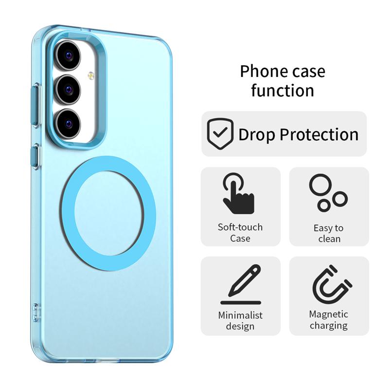 Чехол для Samsung Galaxy S25 FE Чехол для Samsung S25 FE Магнитный Матовый Прочный Бампер Защитный Чехол для Телефона Для Samsung S25 FE Funda
