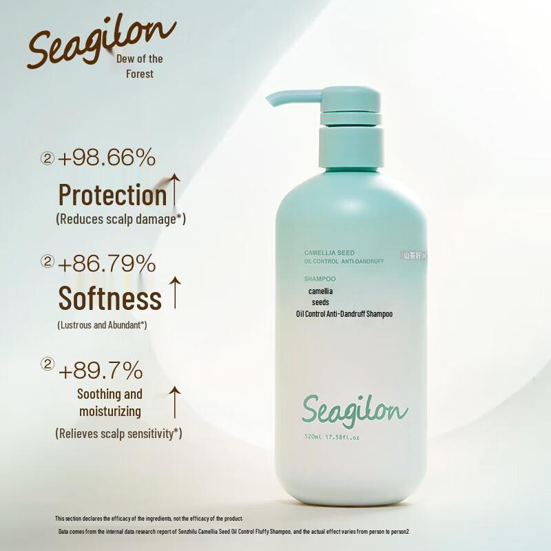 Seagilon Шампунь для контроля жирности и придания объема с маслом семян камелии