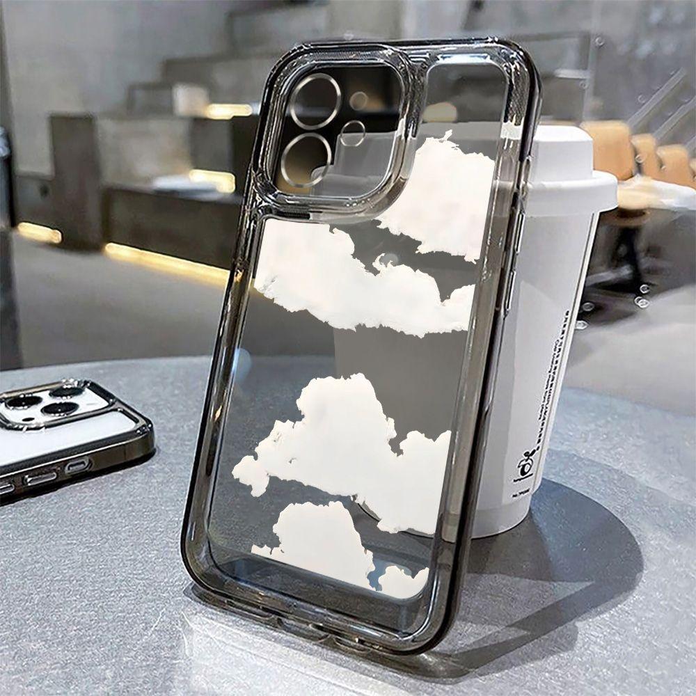 Простые, маленькие и свежие облака, подходят для чехла на телефон iPhone17 16promax Японский 13/14 Высокая ценность 15