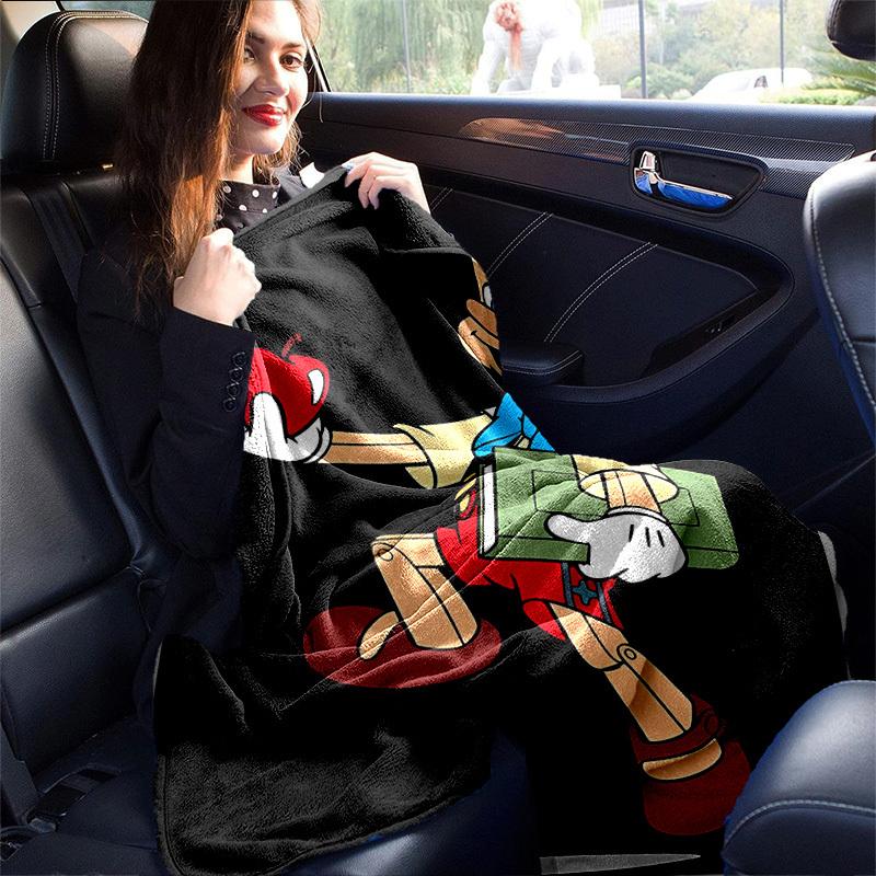 1pc, Pinocchio Character Throw Blanket, Perfect for Home Decor, Couch Cover, Outdoor Use, Gifts, Soft Blanket for Bedroom, Living Room, Travel, Campin