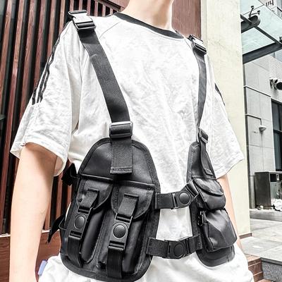 Сумка Chest Rig многофункциональная хип-хоп рюкзак для бега пикника женщин упражнения