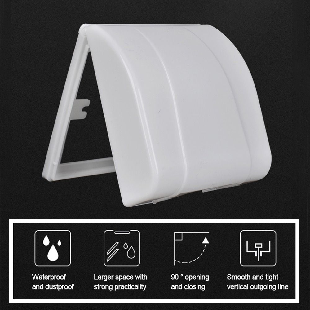 Wall-mounted Socket Waterproof Box 86 Type Protection Socket New Splash-Proof Box Bathroom