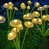 10L Solar Garden Lights Dual Mode LED Solar Mushroom Lights Waterproof Decor Yard Patio Pathway Jellyfish for Garden Ambiance