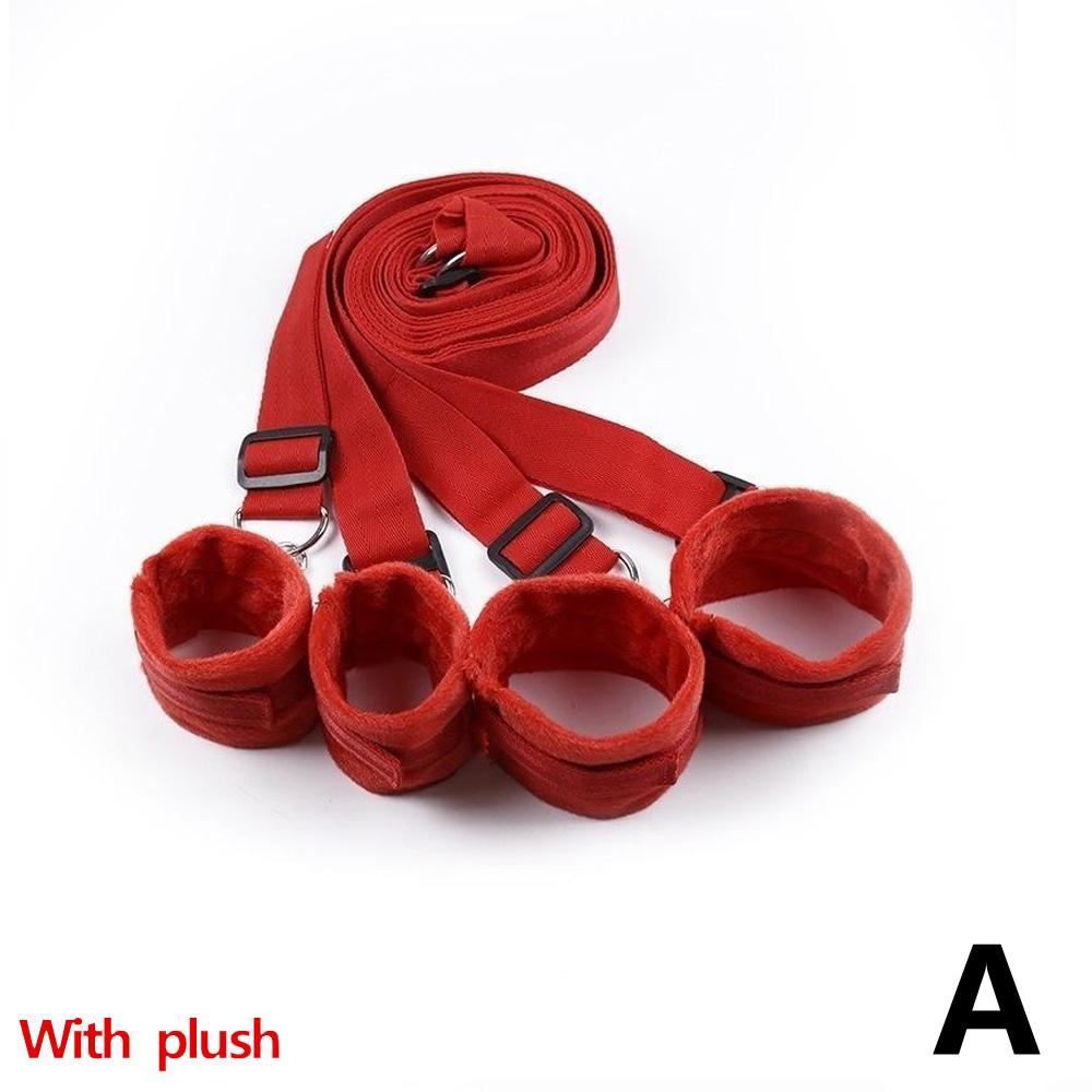 Секс-игрушки для женщин, наручники для пар, БДСМ-бондажный комплект под кроватью, БДСМ-связывание, удерживающий ремень, система для взрослых, запястья, манжеты на щиколотке