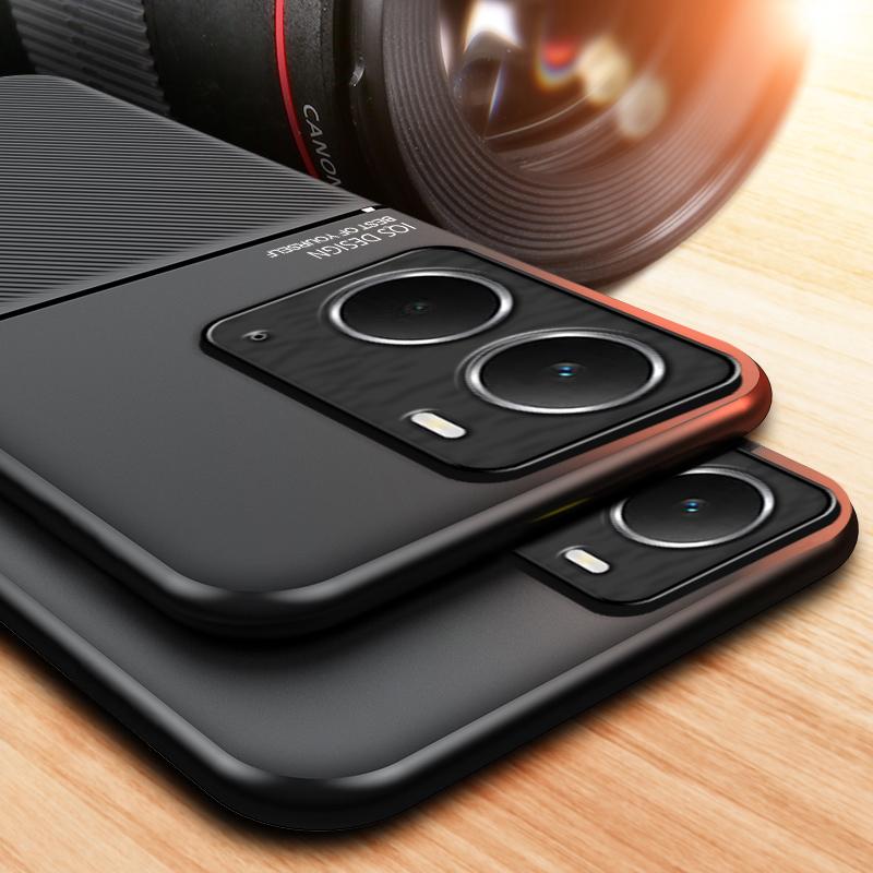 Текстурированный магнитный чехол для телефона OPPO Realme P3 с полной защитой четырех углов, противоударный и устойчивый к падениям