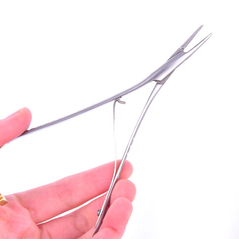 Dental Mathieu Needle Holder Pliers Stainless Steel 14Cm Orthodontic Tweezer