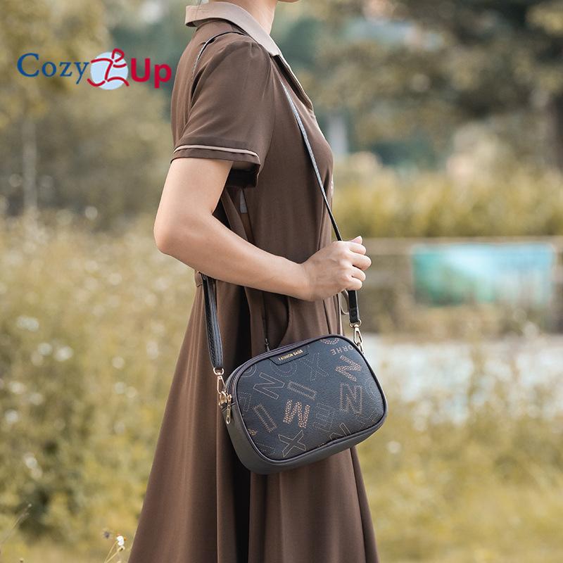 Cozy Up Single Shoulder Bag Fashionable and Minimalist Letter Printed Crossbody Bag