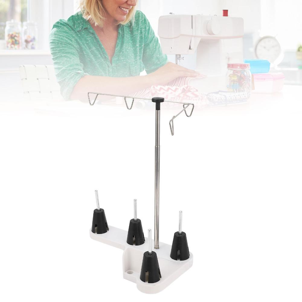 Металлическая катушкодержатель Пластиковая подставка для швейной машины Швейный аксессуар Держатель для ниток Машинная вышивка