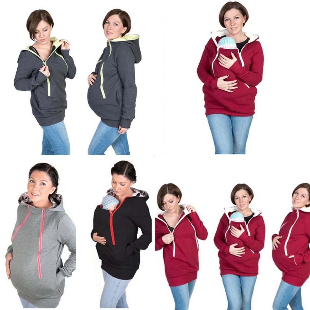 Уютная и теплая толстовка-кенгуру для беременных мам, папа, переноска-слинг для ребенка, держатель для питомца