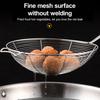 Stainless Steel Colander Easy To Clean Spiral Mesh Skimmer Spoon Anti-scalding Long Handle Strainer for Home