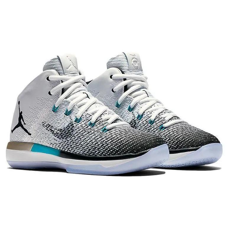 Air Jordan 31 'N7' (Unisex) Black / Black-Dark Turquoise-White Basketball Shoes 854272 003
