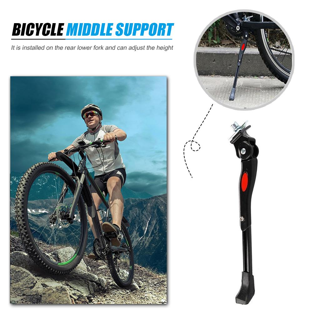 Регулируемая велосипедная подножка из алюминиевого сплава для MTB и шоссейных велосипедов, боковая стойка, опорная ножка, 22-29 дюймов, парковочная стойка, ножка-кронштейн