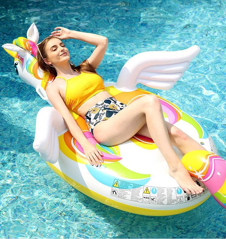 Unicorn Animal Rafts Pool Party Toy Beach Trips Backyard Play Party Ready Inflatable Floats Family Fun
