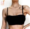 Летний базовый беспроводной бюстгальтер бандо - съемные бретели, не скользит, пуш-ап, бесшовный и стиль 2-в-1