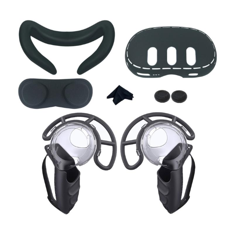 Защитная накладка из силикона для VR-гарнитуры Meta Quest 3, чехол-крышка для маски и линз, аксессуар