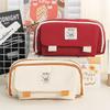 Multi-function Stationery Case Canvas Pen Case Creative Storage Bag  Student School Supplies
