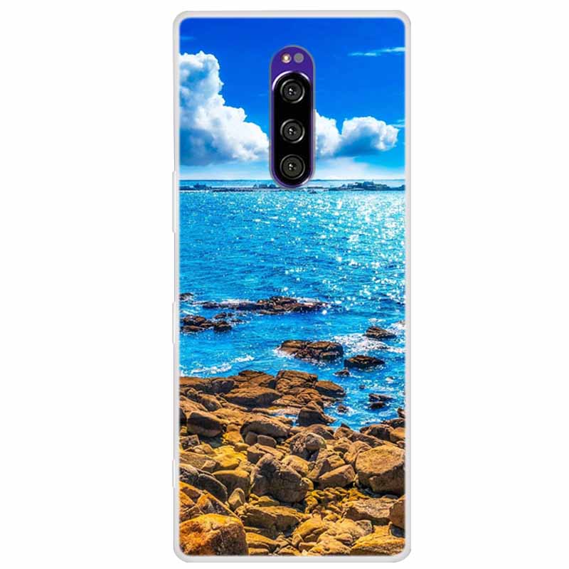 Чехол для Sony Xperia 1 Роскошные Животные Прозрачная Крышка для Sony Xperia1 XZ4 SO-03L SOV40 J8110 J9150 J8170 Корпуса Чехлы для Телефона