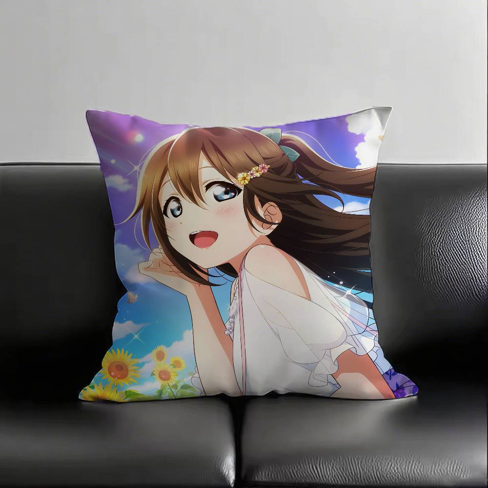 1pc Anime Love Live! Pillow Case Fashion Square Pillowcase Bedroom Sofa Room Ins Decoration Leisure