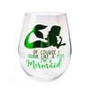 Aurora Stemless Wine Glass (Mermaid Drink)