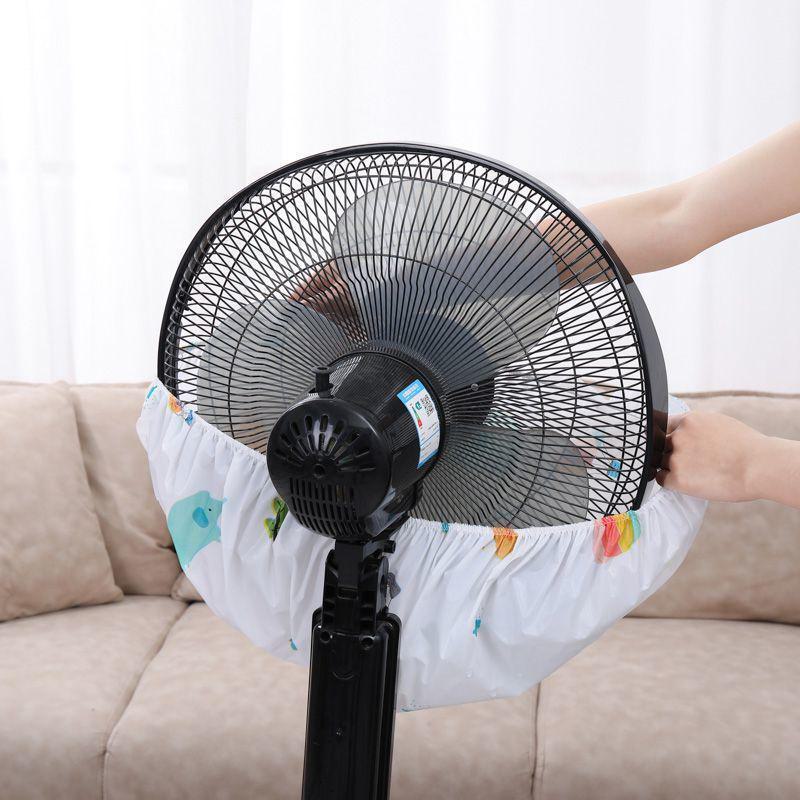 Modern Round Head Dustproof & Waterproof Fan Cover for Household Electric Fans