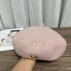 Retro metal standard beret women's autumn and winter new big head circumference showing face small painter hat versatile octagonal hat