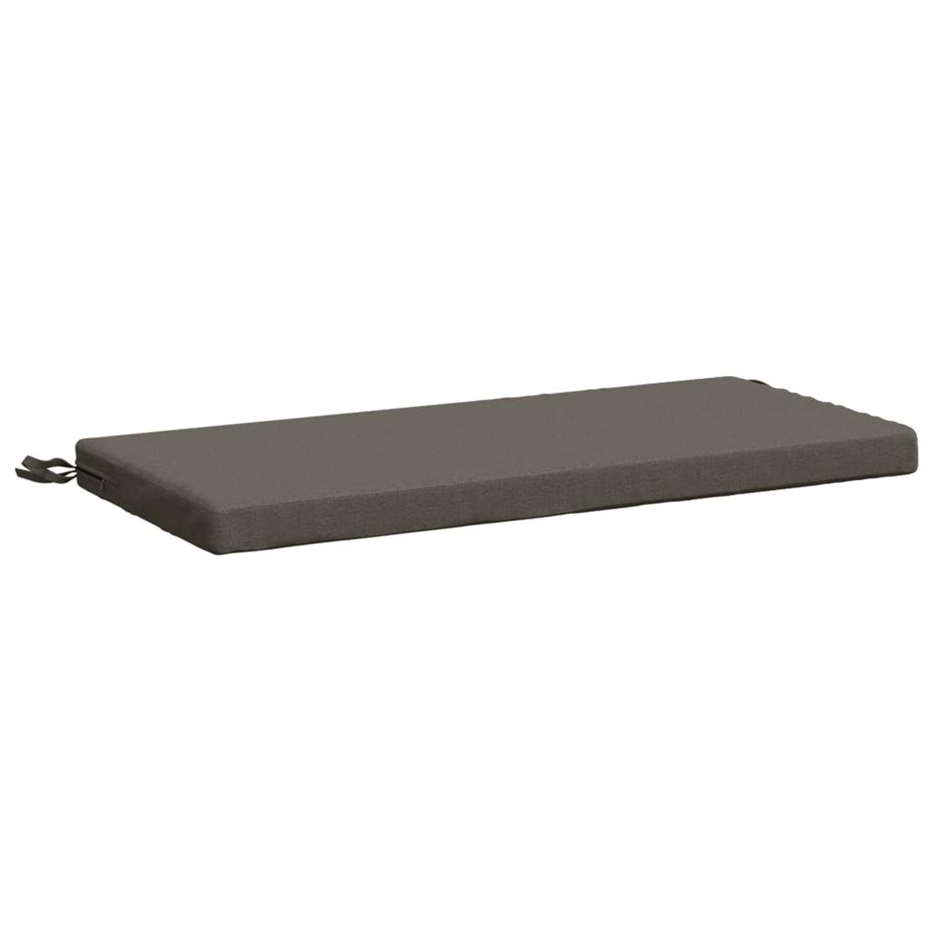 2 piece Bench Cushions SOEST 2 pcs. 100percent Polyester Grey