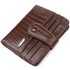 Textured Men's Wallet Made of Genuine Leather CANPELLINI Purse 21691 Brown