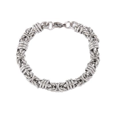 Модный, простой и персонализированный браслет «четыре в одном» из титановой стали с изогнутым магнитом из углеродного волокна для мужчин