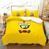 Cartoon Mugman Cuphead Bedding Set Polyester Quilt Cover Pillowcase Comforter King Queen Size Boys Adult  Duvet Cover Bed Set