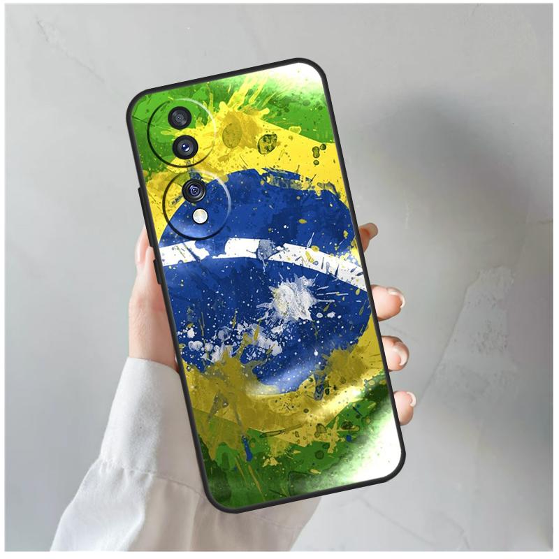Бразилия Бразильский флаг Чехол для Honor Magic 8 5 6 7 Pro Для Honor 200 400 70 90 Lite X8c X8b X9a X9b X9c X9d Win RT