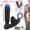 APP Control Male Telescopic Prostate Massager Bluetooth Thursting Butt Plug Anal Vibrator Sex Toys for Men Ass Buttplug 18 Modes