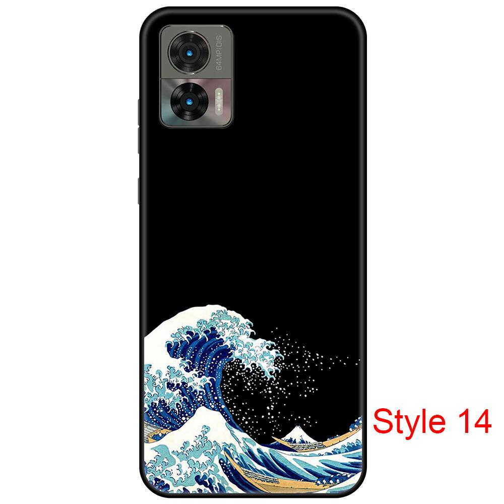 For Moto Edge 30 Neo Case, Motorola Edge 30 Lite Cute Case Girls Women, Black Slim Anti Scratch TPU Shockproof Protective Case for Edge 30 Neo Case