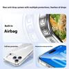 For iPhone 17 Pro Max Case Air Cushion TPU+Glass Back Shockproof Phone Cover