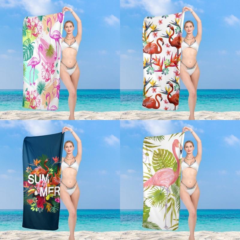 100% Cotton Printed Quick-Dry Beach Towel Adults Sand-Resistant Large Bath 75x150cm Customizable Design Lightweight Absorbent Pool Travel Yoga