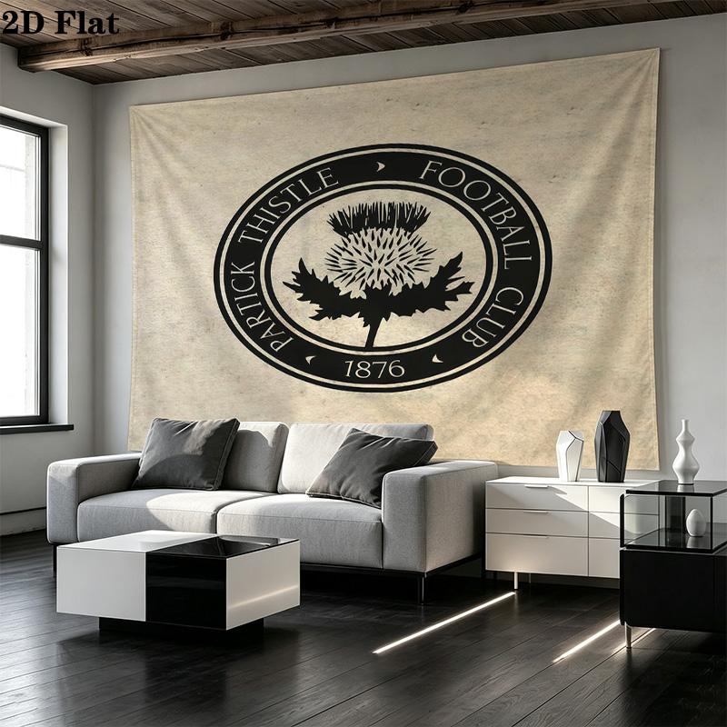 Partick Thistle FC Printed Tapestry – Wall Hanging for Bedrooms, Dorms, and Home Decor