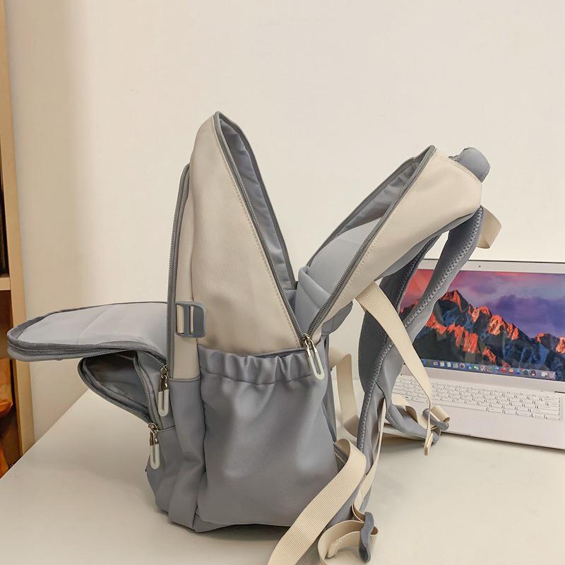 Цветной блок школьный рюкзак для школьников большой емкости рюкзак для пар женский рюкзак мужской дорожный рюкзак