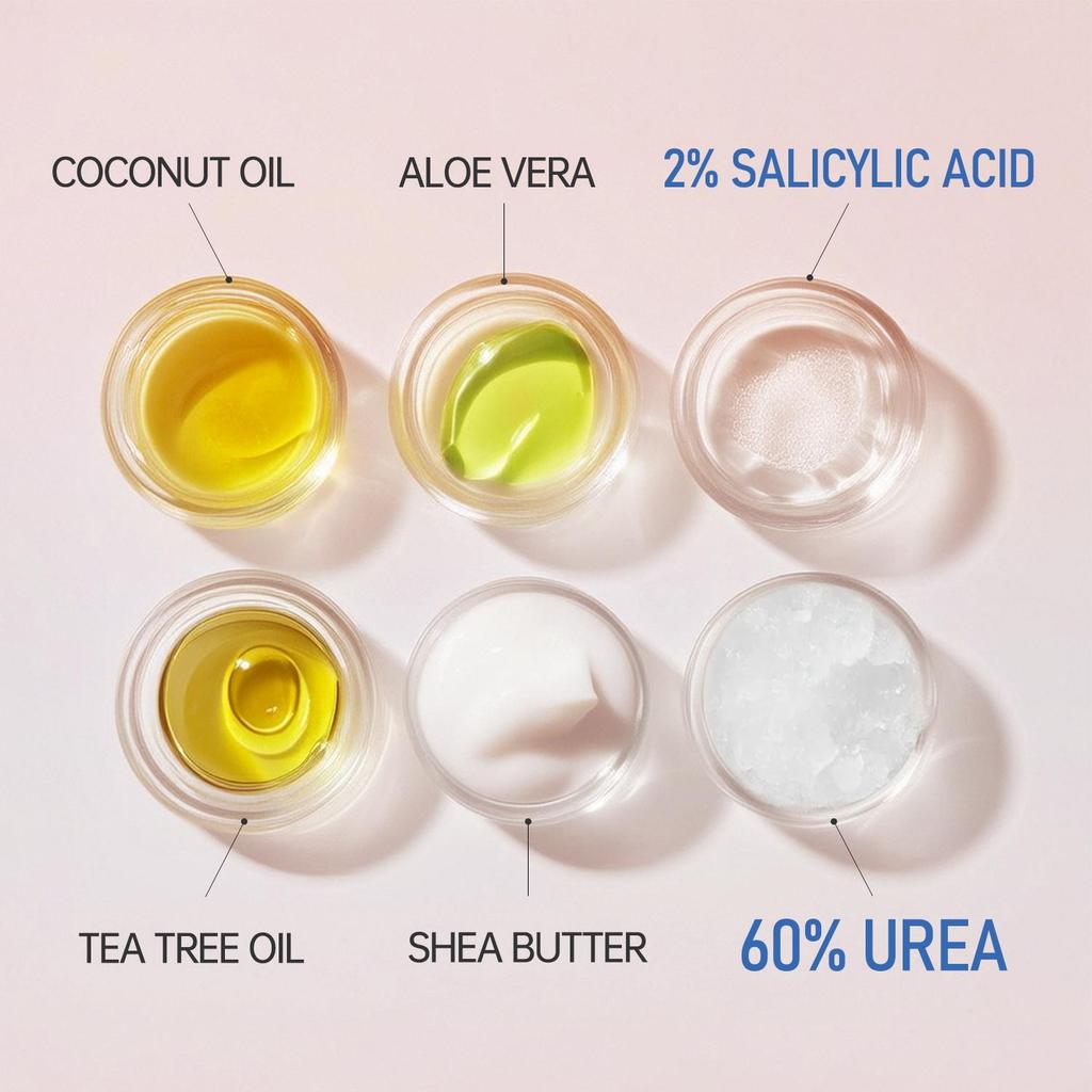 Крем с мочевиной 42% и салициловой кислотой 2% - увлажняет и смягчает сухую, потрескавшуюся кожу, улучшает поврежденный кожный барьер - подходит для сухой кожи, 50 г