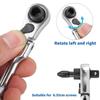 Metal Quick Spanner Tool 1/4 Inch Double Head Ratchet Portable Ratchet Wrench  DIY Projects