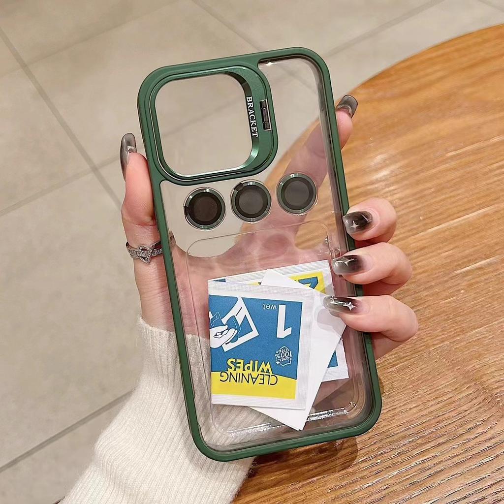 Подходит для IPhone16Promax Двойная подставка Сильный магнитный чехол для телефона, Защитный чехол от падений Apple 15 14