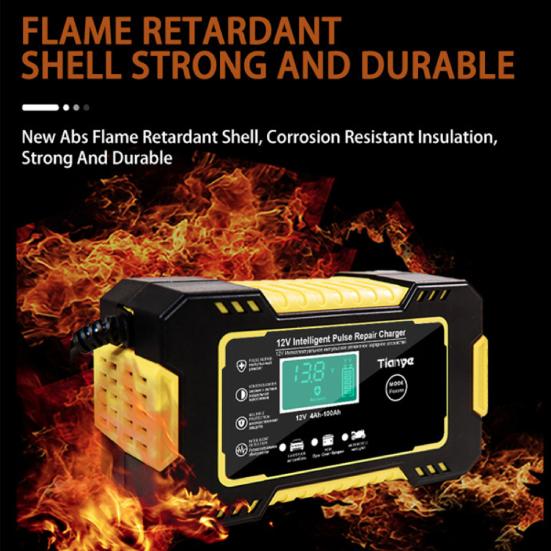 Автомобильное зарядное устройство с сенсорным экраном, интеллектуальное, простое в использовании, хорошая изоляция, ЖК-дисплей, быстрая зарядка, автомобильное зарядное устройство