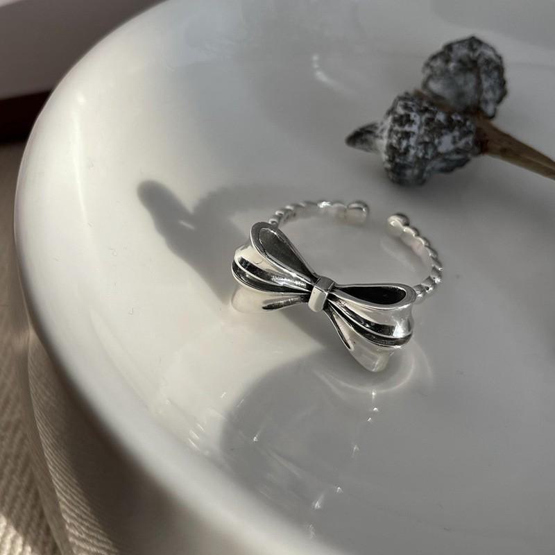 925 Silver-Plated Irregular Plain Ring for Women - Korean Simple & Trendy Design, Non-Fading