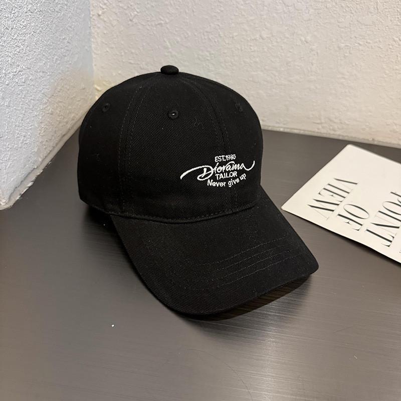 Embroidered Baseball Letter Cap Female Wide Brim Breathable Fabric Use Daily