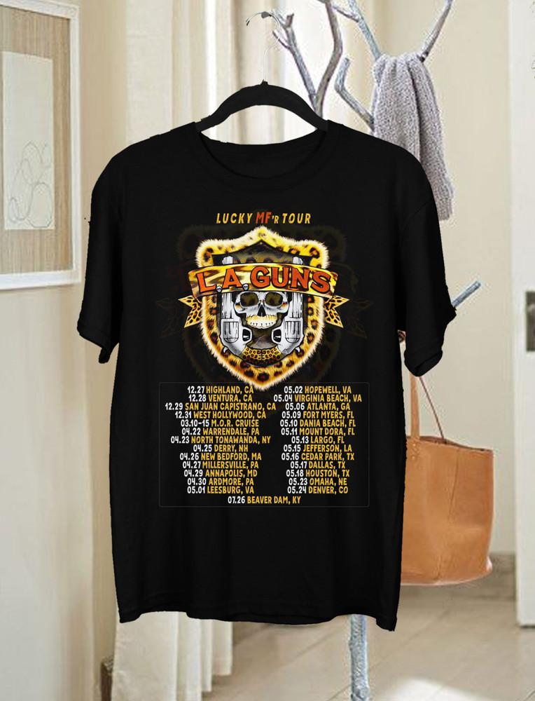 L.A. Guns Band 'Leopard Skin' Album 2025 Tour Dates T Shirt All Size HH282 Unisex T-Shirt