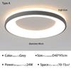 Modern LED Ceiling Light For Bedroom Living Dining Room Hotel Restaurant Interior Decor Lighting Fixture Round Chandelier Luster