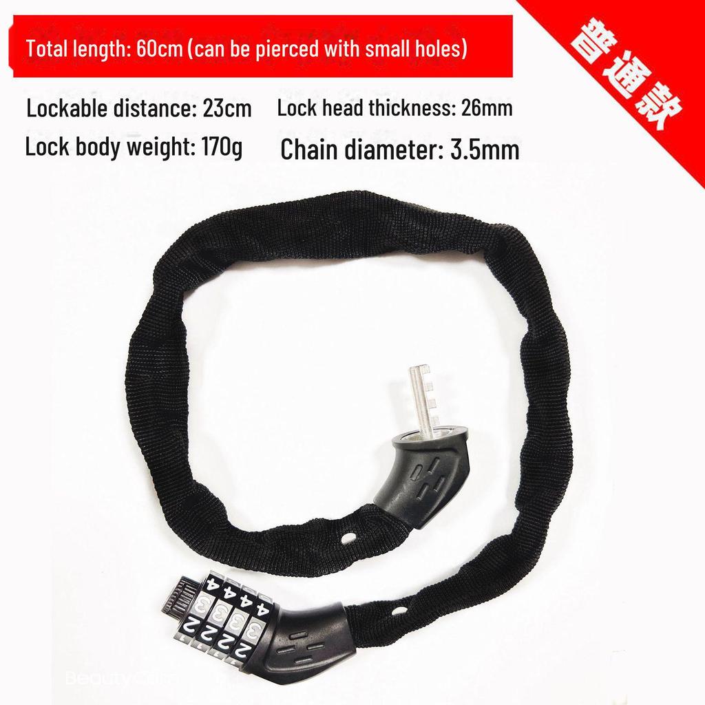 Anti-Theft Electric Vehicle Chain Lock for Motorcycles and Bicycles