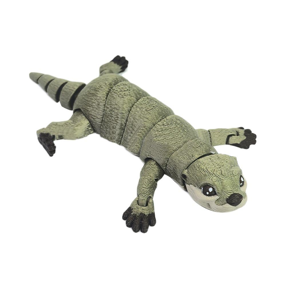 Креативный дизайн Игрушка-модель выдры из PLA Милая мини-кукла выдры 3D-печать выдры Креативный дисплей