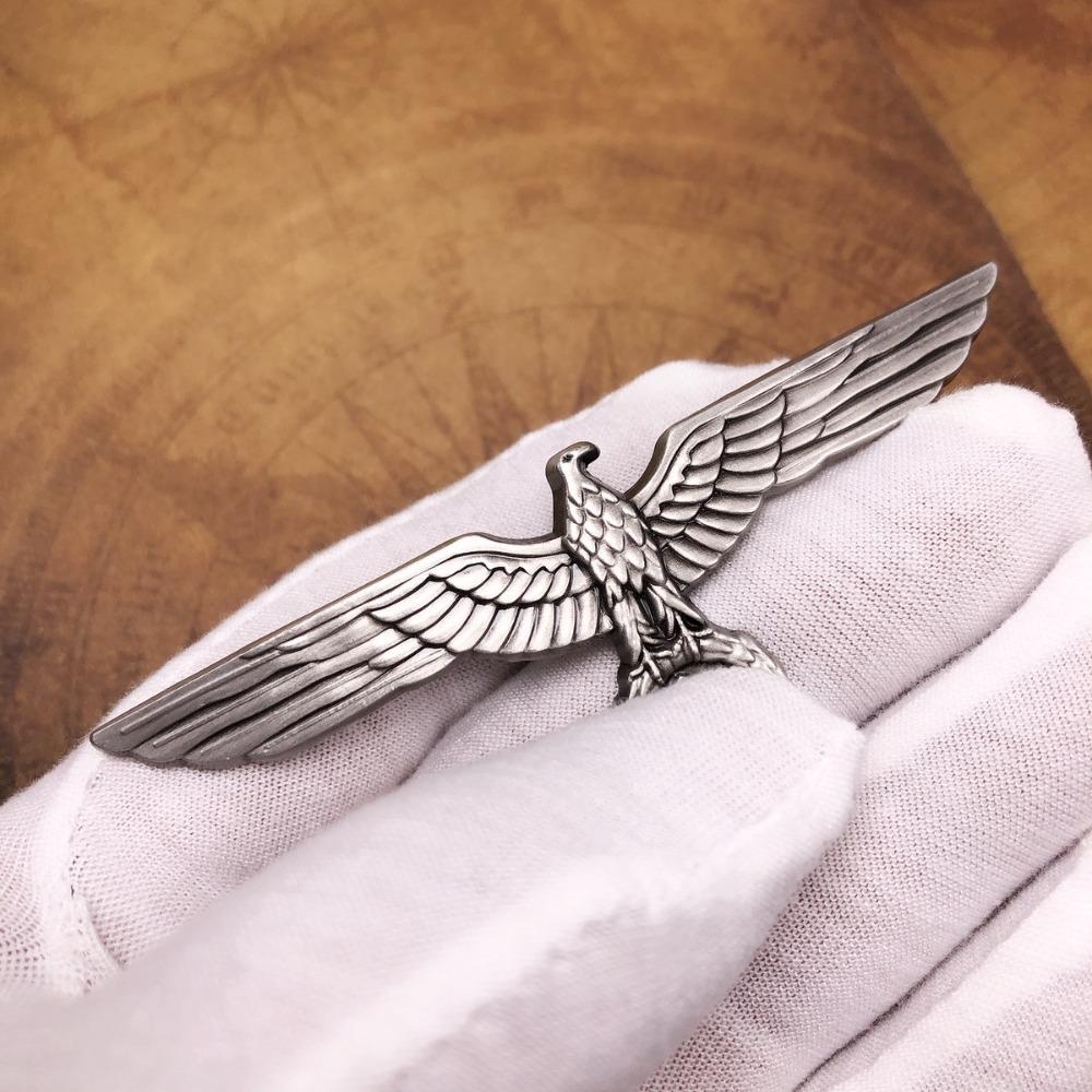 3D рельефная брошь-булавка ретро-эмблема с крыльями орла портативный немецкий орел металлический значок универсальный