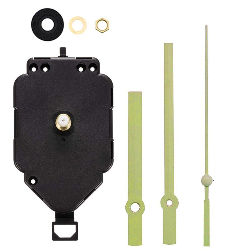 Черный маятниковый механизм часов с указателем часов/минут/секунд, детали настенных часов, комплект стрелок часов