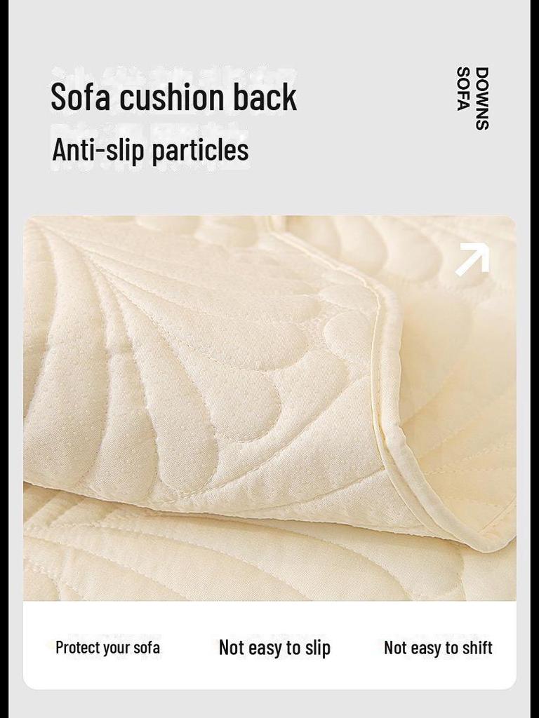 Подушка для дивана с нескользящей обивкой кремового цвета - Коллекция 2024: Стильный, Простой, Универсальный для всех сезонов, Скандинавский дизайн
